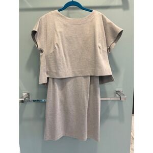 Oliver Bonas Women's Gray Stretch Two Piece Dress Set UK 14‎ US 12